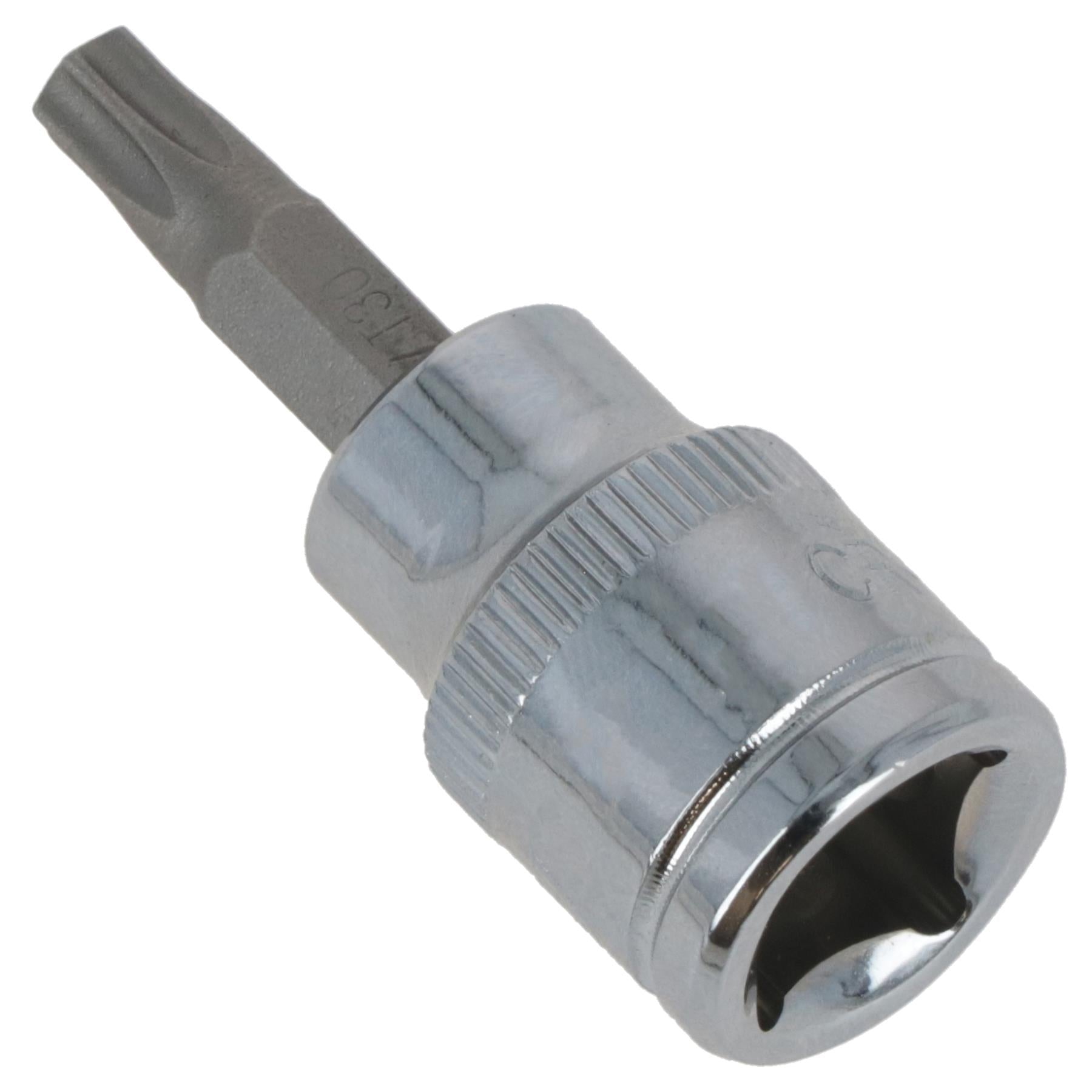 T30 Male Torx Bit Star Socket 3/8" Drive Standard Internal Chrome Vanadium Steel