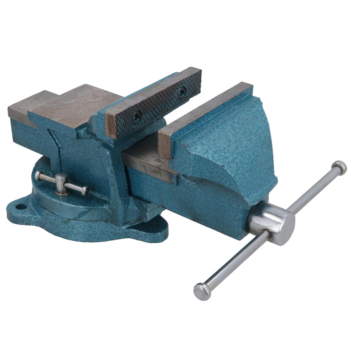 4 Inch Heavy Duty Bench Vice With Swivel Base + Anvil Workshop Clamp Cast Iron