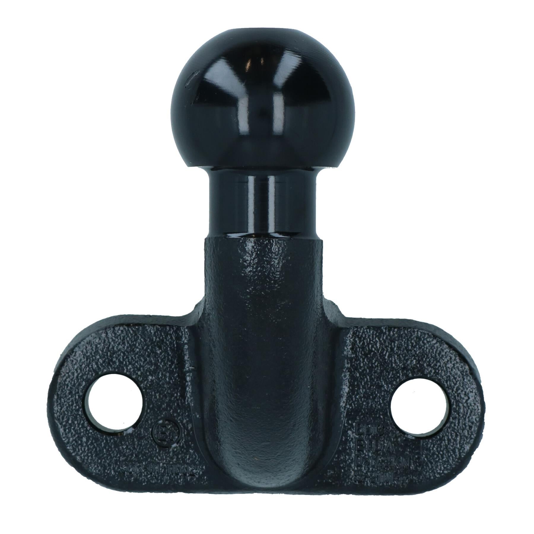 Boule de remorquage robuste de 50 mm pour attelage de remorque à grande portée standard, noire