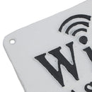 Wi-Fi Password Cast Iron Sign Plaque Wall Door House Hotel Bar Cafe Shop Pub