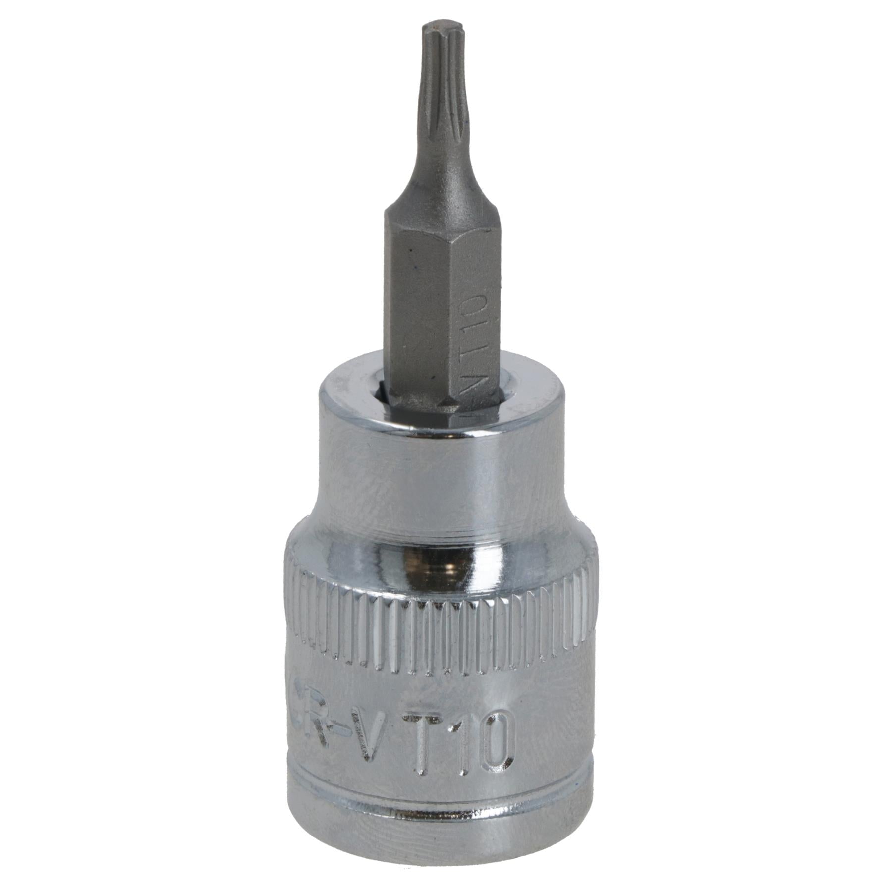 T10 Male Torx Bit Star Socket 3/8" Drive Standard Internal Chrome Vanadium Steel