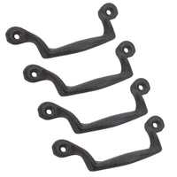 Furniture Door Pull Handle Cast Iron Cupboard Drawer Chest Shell Cup Clam
