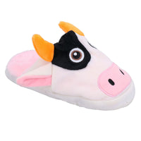 Dog Puppy Gift Shoe Lover Squeaky Plush Doggy's Cow Slipper Play Toy