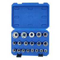 1/2in Drive Gear Lock Metric + Imperial Sockets 8 – 32mm 5/16 – 1-1/4 19pc Set