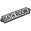 Bathroom Cast Iron Sign Plaque Door Wall House Home Gate Post Hotel Toilet