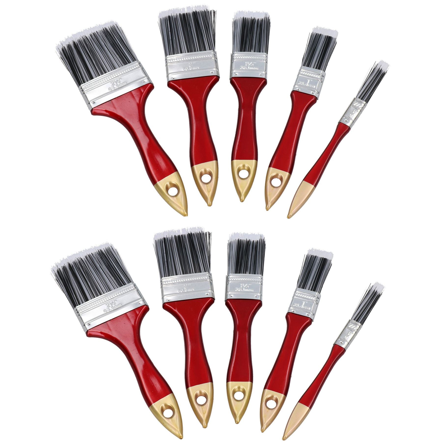 Painting and Decorating Synthetic Paint Brush Brushes Set 1” – 2.5” Width