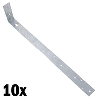 Horizontal Heavy Duty X Restraint Strap 600mm Length 100mm Bend Galvanised