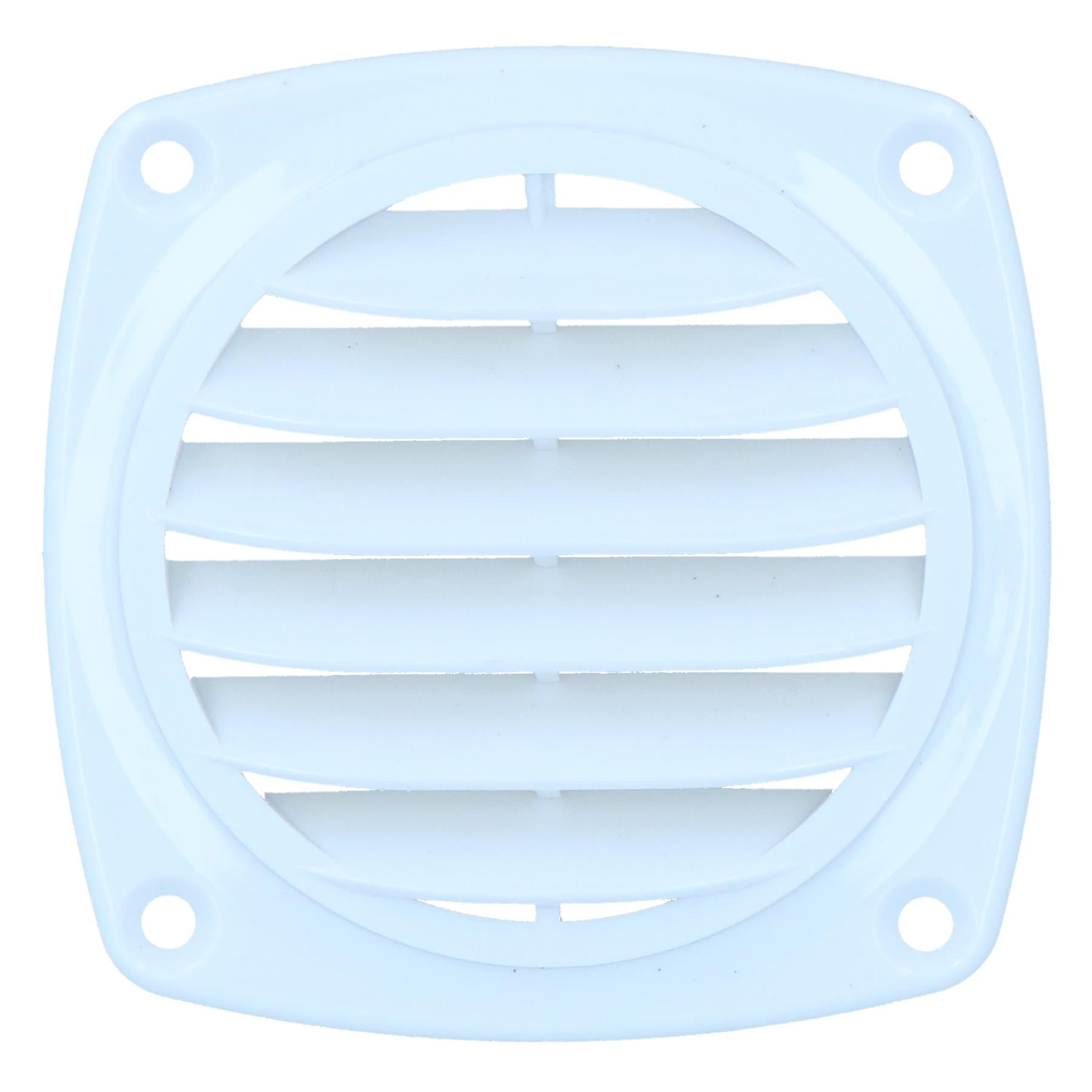 4er-Pack Lamellen-Entlüftungsgitter, hochwertiges Ventilatorgitter, 82 mm, für Boote, Wohnwagen und Wohnmobile