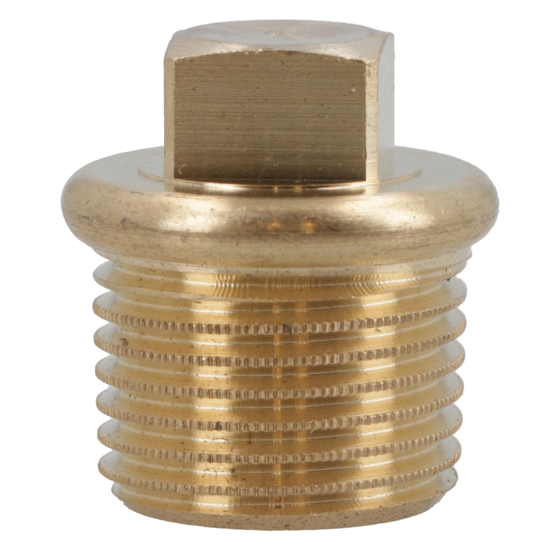 2 PACK Universal Brass Boat Drain Plug Speedboat Rib Garboard Bung Transom