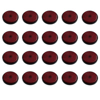 Red Round Circular Reflectors for Driveway Gate Fence Posts Trailer Rears