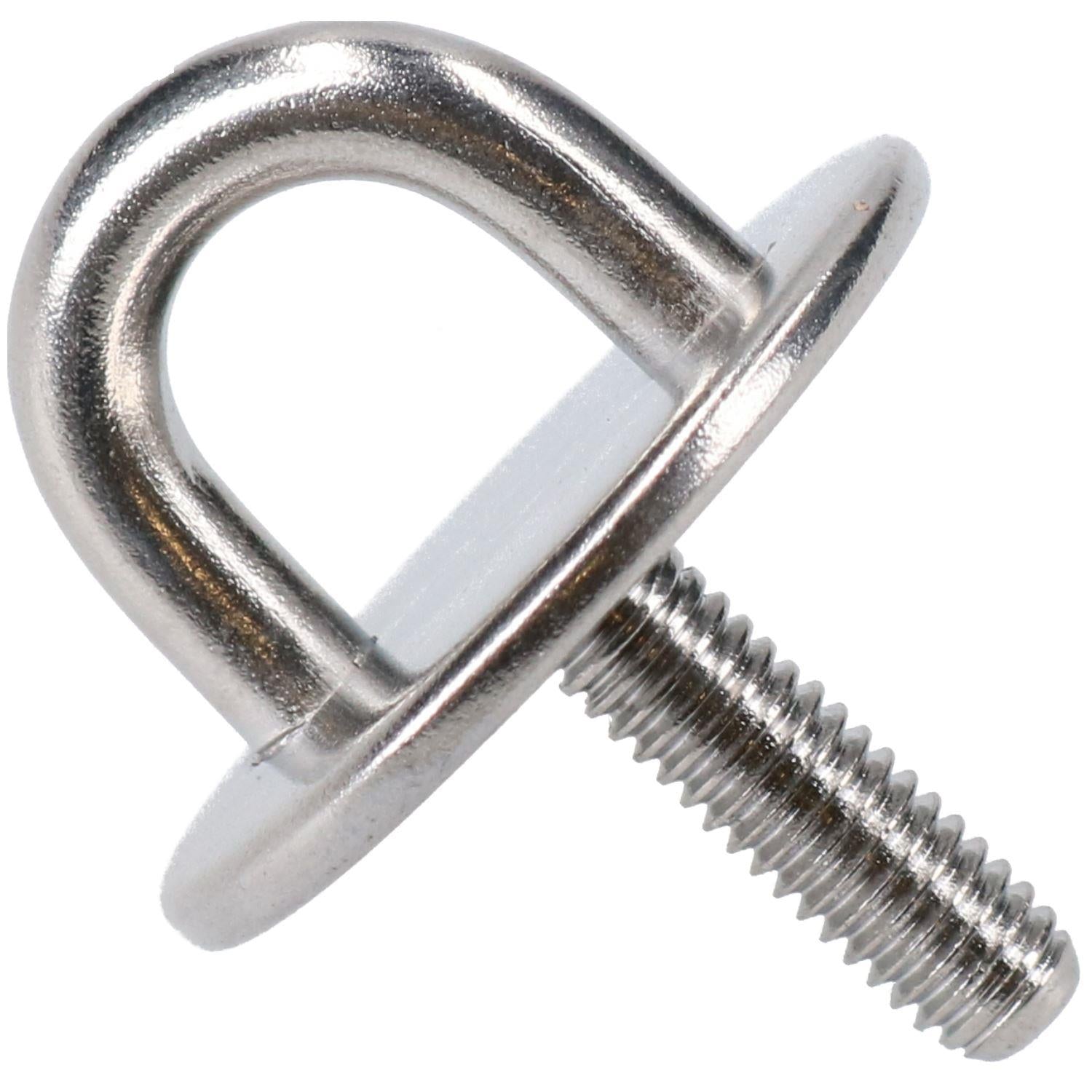 Round Pad Eye Tie Down Anchor Ring Stainless Steel M6 Thread