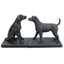 Dog Bookends Labrador Ornament Figurine Cast Iron Book Ends Stand Holder