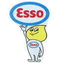 Esso Man Boy Girl Lady Plaque Sign Oil Drop Pair Cast Iron Shop Wall Door Garage