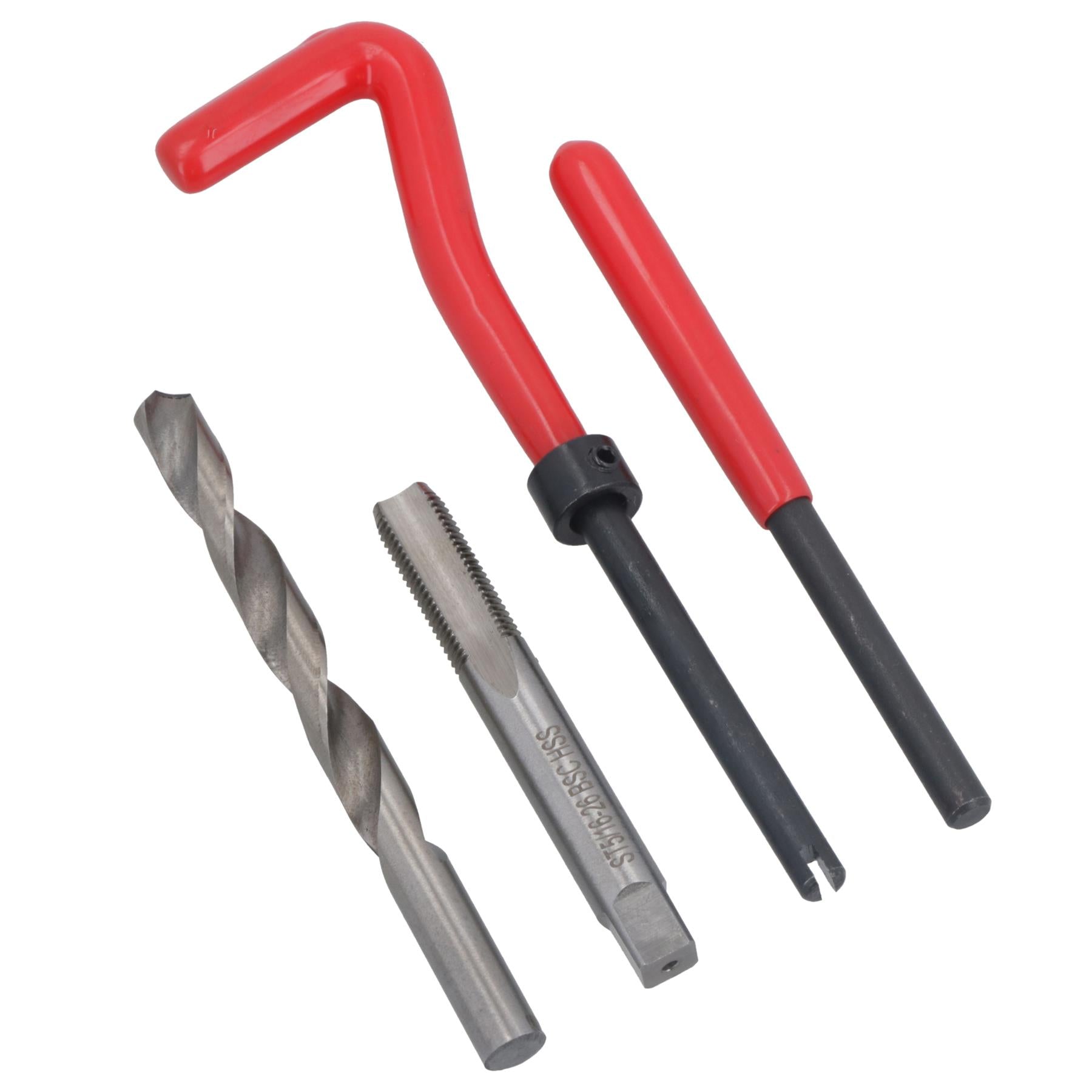 5/16” x 26 BSC Thread Repair Cutter Kit Helicoil Set for Damaged Threads 14pc