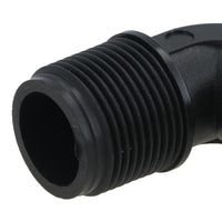 Polypropylene PP 1/2in BSP Male x Male Threaded 90° Elbow Connector