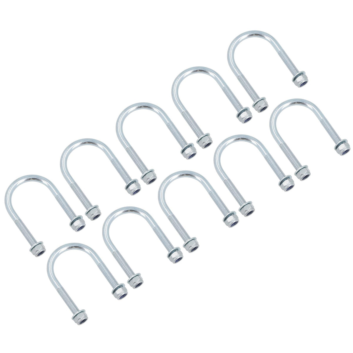 M8 Round Bend U Bolt 42mm x 70mm Width x Length Pipe Clamp Fixing