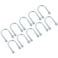 M8 Round Bend U Bolt 42mm x 70mm Width x Length Pipe Clamp Fixing