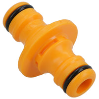 2 Way Double Male Hose Pipe Water Connector Quick Release Repair Joiner