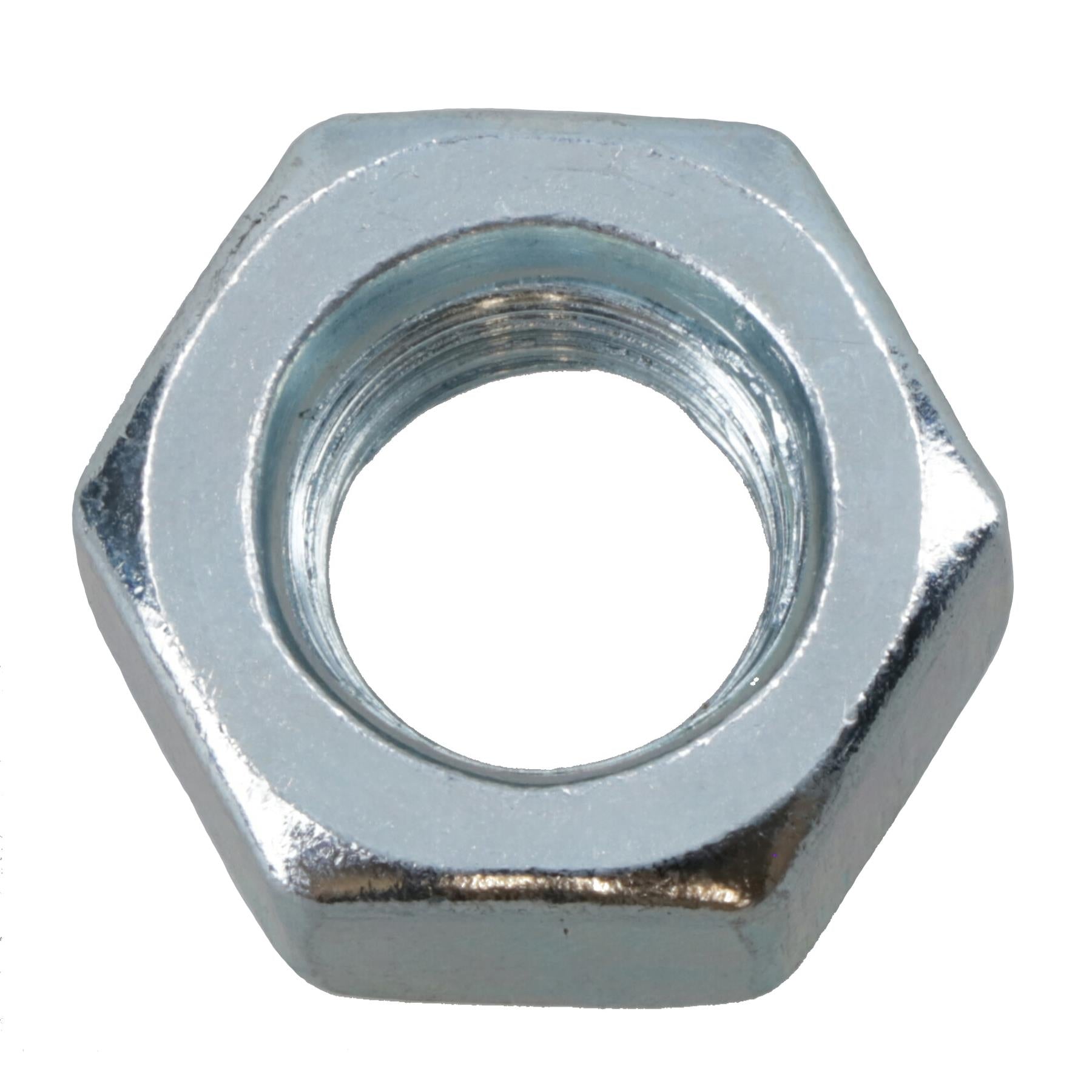 M10 x 1.5mm Hex Full Nut Fastener Hexagonal Metric Nuts Grade 8 Zinc Plated