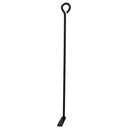 L Ash Rake Scraper & Shovel For Flues Wood Burner Fire Coal Steel Metal Black