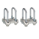 4 U Bolts 2 Base Plate For Ifor Williams Trailer Parabolic Leaf Spring 52x115mm