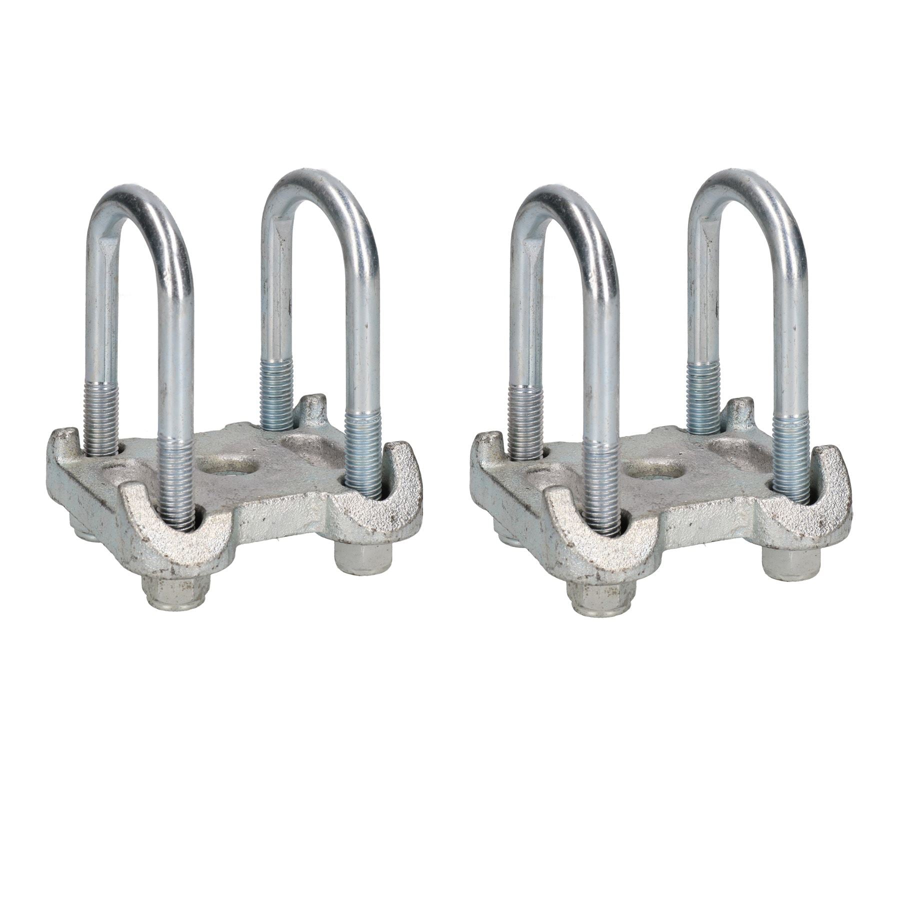 4 U Bolts 2 Base Plate For Ifor Williams Trailer Parabolic Leaf Spring 52x115mm