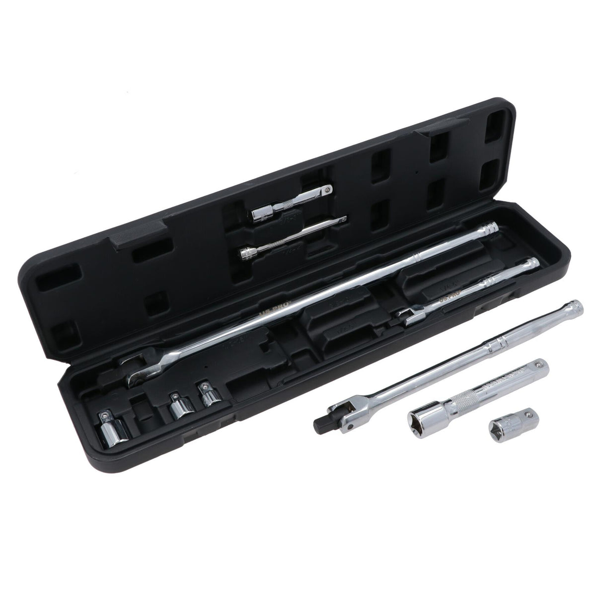 Mixed Drive Breaker Power Bar Extension and Adaptor Set 1/4in 3/8in 1/2in