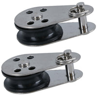 Marine Pulley Block with Removable Pin 26mm D Nylon Wheel Stainless Steel