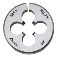 M11 x 0.75mm Metric Split Die Rethreading Thread Cutter Tungsten Steel 38mm