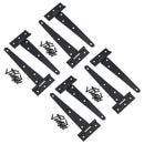 Heavy Duty T Tee Hinge For Sheds Gates Black Powder Coated Finish 4 – 18 Inch
