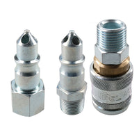 PCL 100 Series Female Coupler 1/2" BSP Male Thread & 3/8" BSP Male Air Fittings