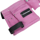 Rosa Leder Werkzeug Gürtel Builders Lagerung Tasche Werkzeug Tasche Halter 11 Taschen Loops