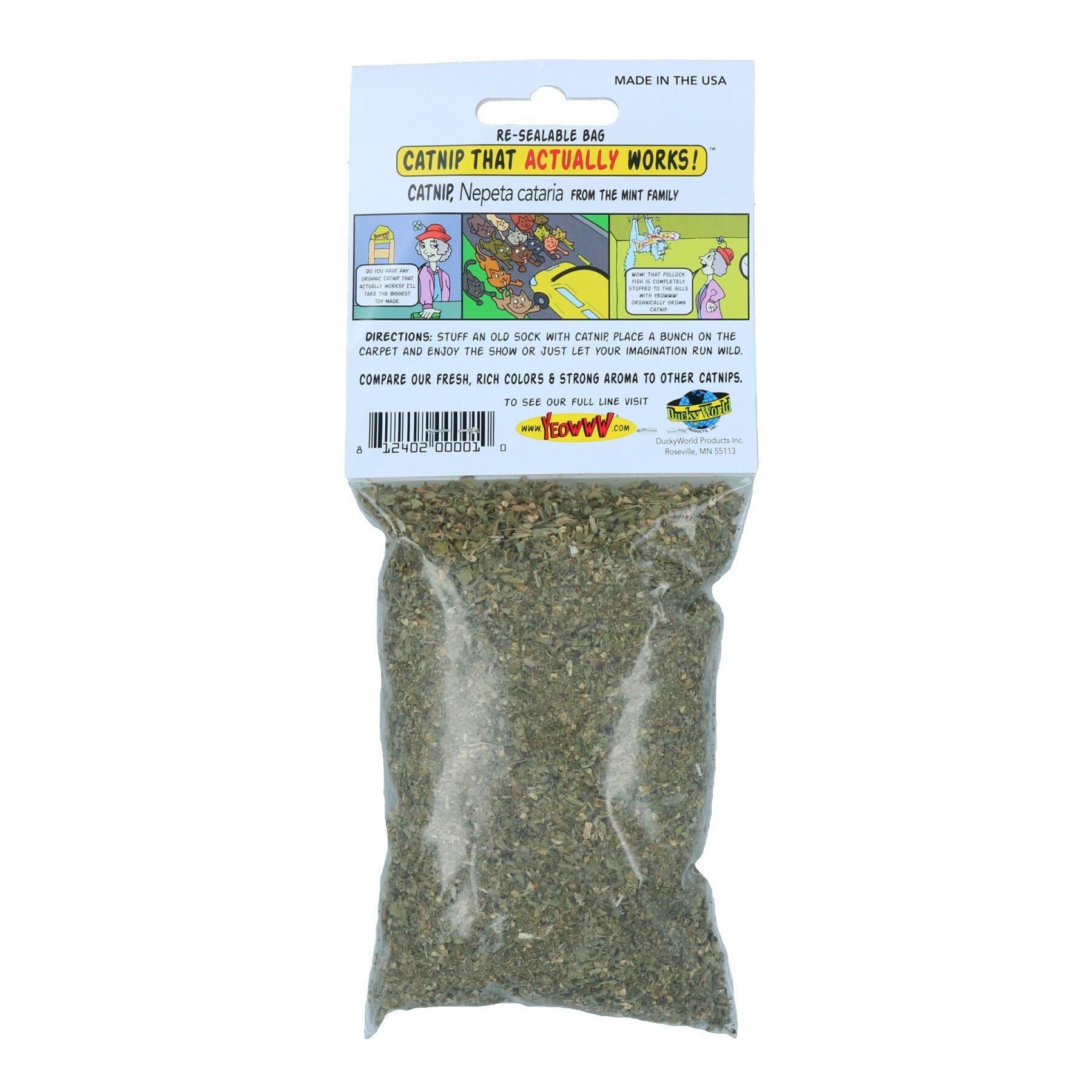 4PK Resealable Easy to Use 100% Organic Catnip Cat Nip Cat Supplies 1oz Bag