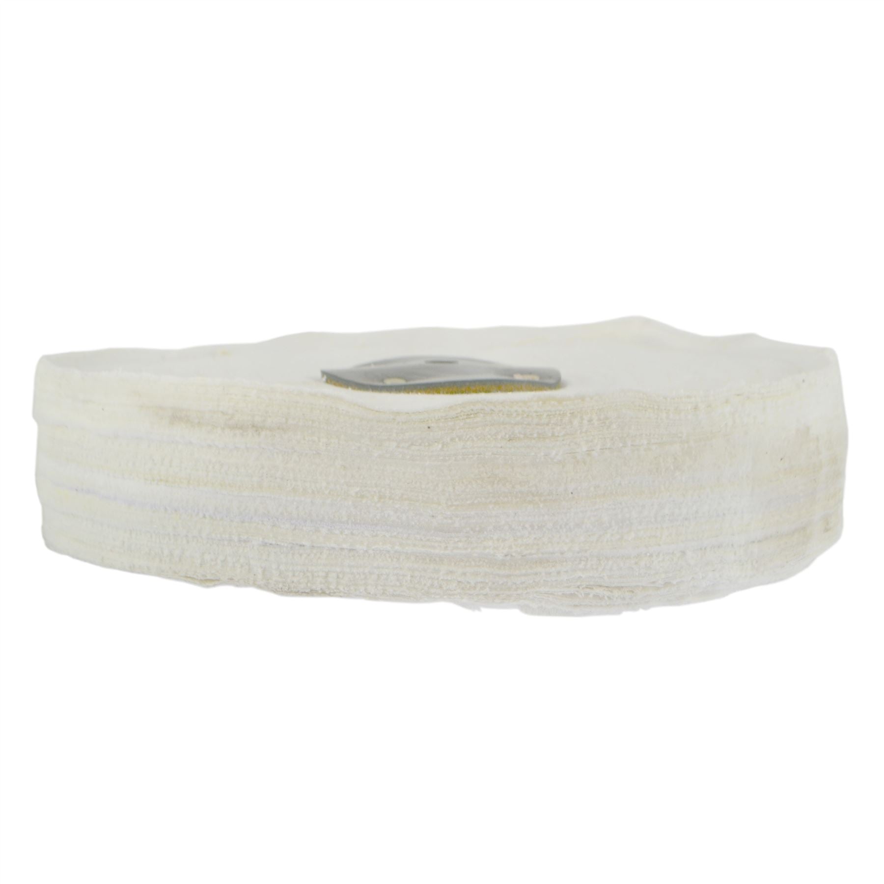 White Close Stitched Metal Polishing Buffing Mop 10" x 2" 4 section 2nd Stage