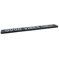 Good Vibes Only Cast Iron Sign Plaque Wall Door Fence House Garden Yard Bar