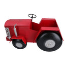 Red Tractor Planter Flower Pot Garden Metal Ornament Farm Home House Herbs