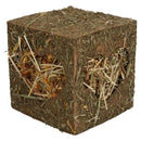 4PK Small Animal Guinea, Rabbits Boredom Breaker Large Hay Cube 20x20x20cm