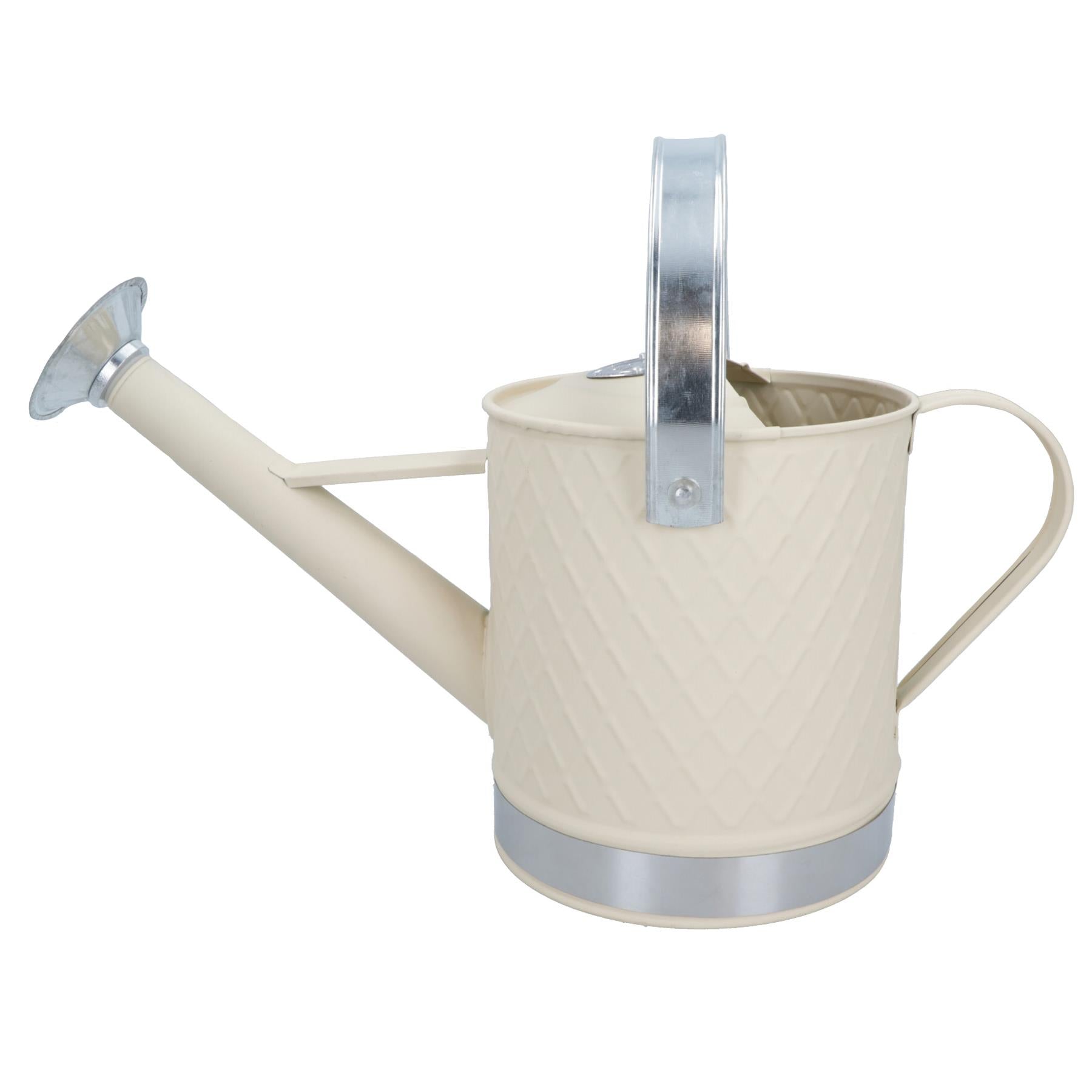 3L Watering Can Cream Rose Steel Metal Water Greenhouse Garden Plants Home