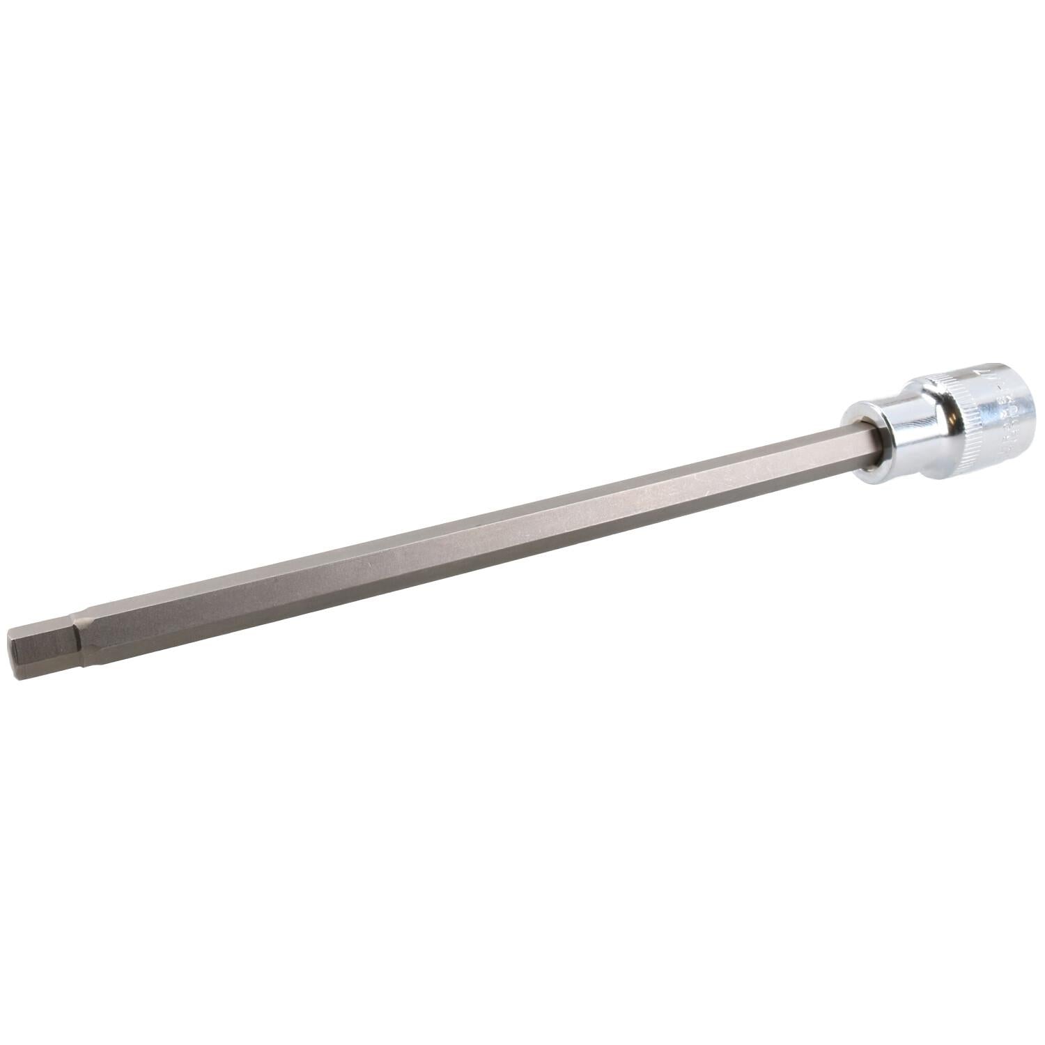 7mm Hex Allen Key Long Bit Internal Socket Metric 1/2" Drive 200mm Length Cr-V