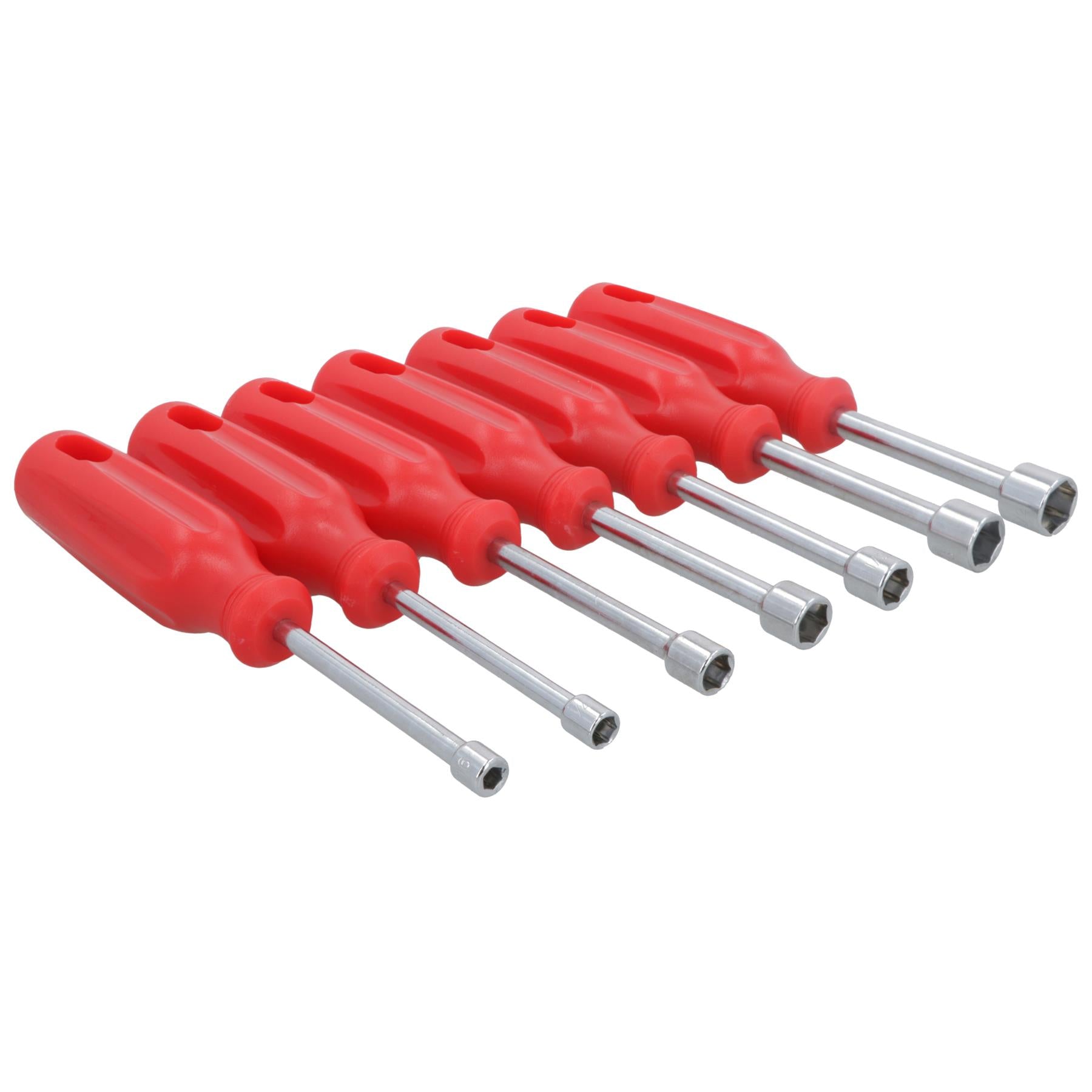 Steckschlüssel-Schraubendreher-Werkzeugsatz, Imperial/AF/SAE-Größen 3/16" - 1/2", 7-tlg.