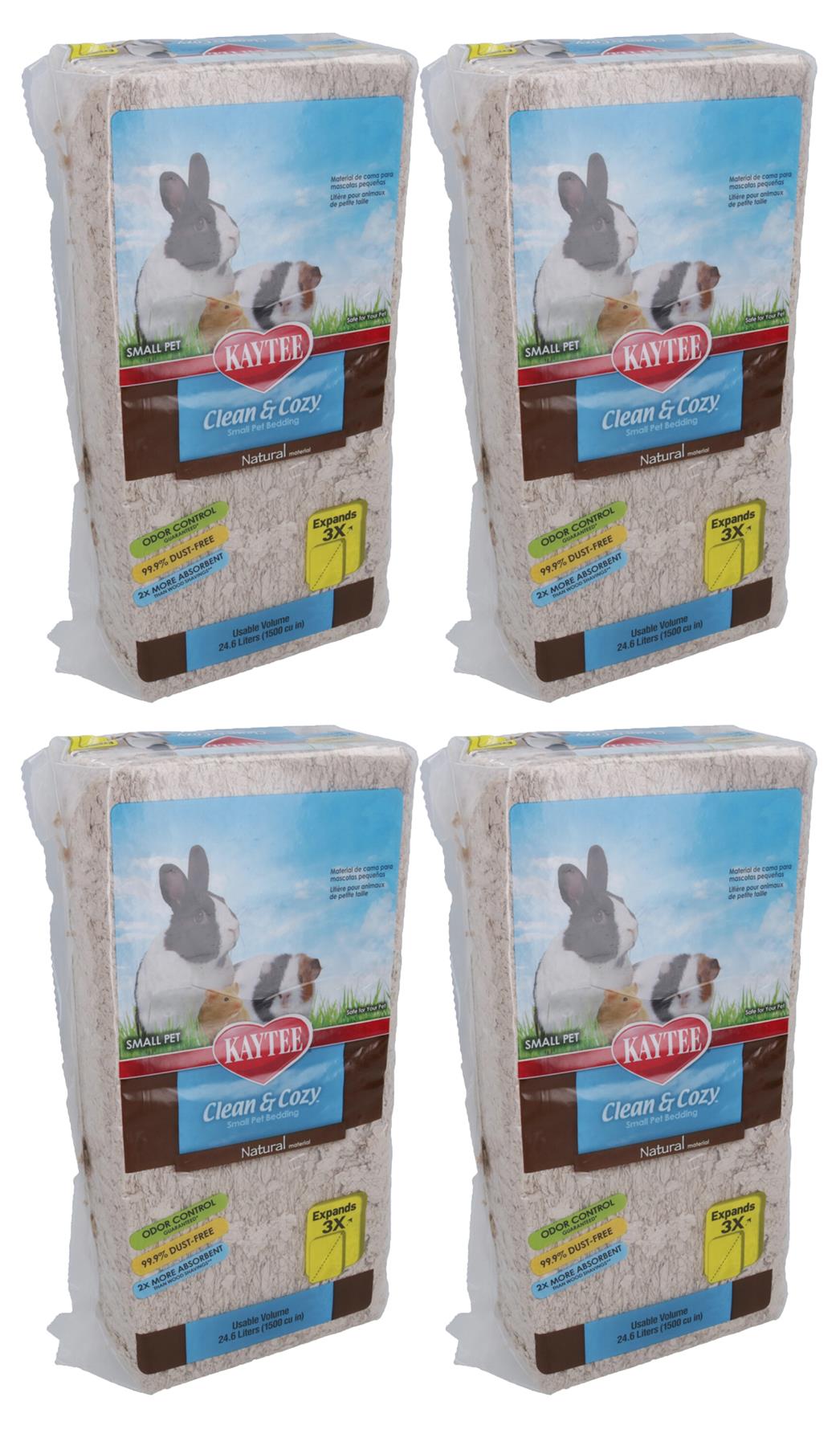 Litière pour petits animaux Clean &amp; Cozy de 24,6 L, 99 % sans poussière, contrôle des odeurs