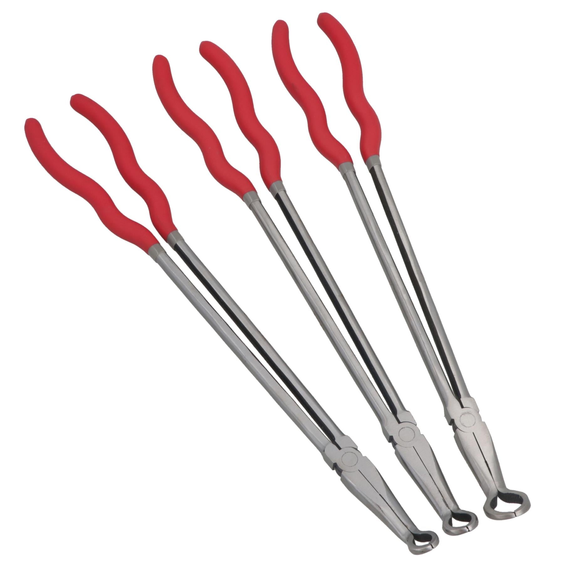 16" Schlauchringzange mit großer Reichweite für Schlauchschellen 8 mm, 10 mm und 12 mm, 3-teiliges Set