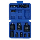 Adaptateur de douille à choc, réducteur élévateur et jeu de joints universels 11 pièces BERGEN AT881