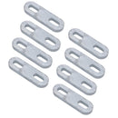 M10 U-Bolt Plate 31mm to 59mm Internal Width Thick Galvanised N-Bolt Backing