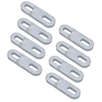 M10 U-Bolt Plate 31mm to 59mm Internal Width Thick Galvanised N-Bolt Backing