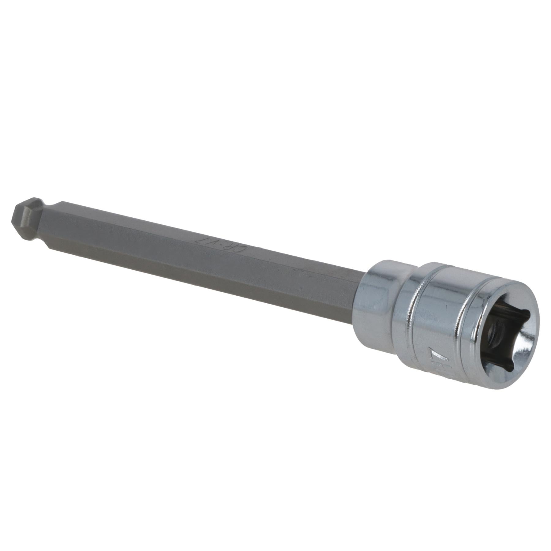 7mm 3/8" Drive Long Ball Ended Hex Allen Key Socket Bit 85mm Deep Reach CR-V