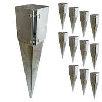 Fence Post Holder Support Drive In Spike Galvanised For 75mm or 100mm Posts