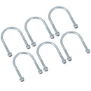 M8 Round Bend U Bolt 60mm x 90mm Width x Length Pipe Clamp Fixing