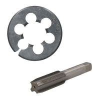 Taraud et filière UNF 3/4" - 1" en acier au tungstène et filière fendue 50 mm