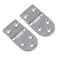 Polished Door Oval Hinge Stainless Steel 40mm x 75mm 316 Marine Cabin